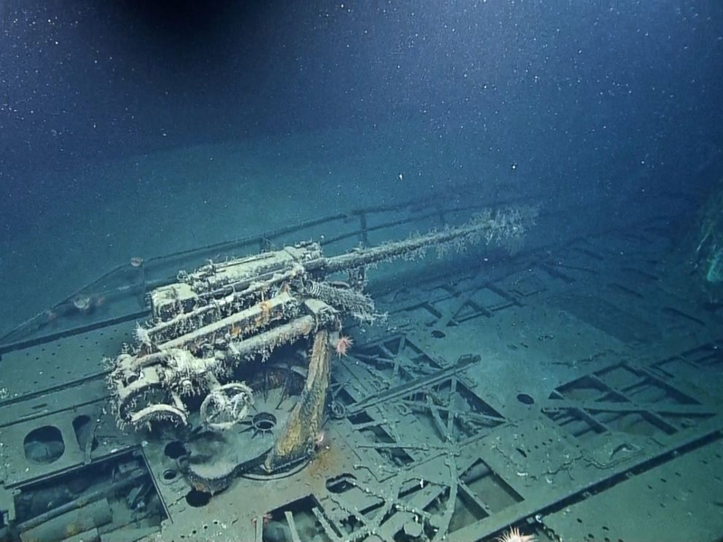 Illustration for article titled Spooky underwater photos reveal Nazi submarine off the coast of Texas